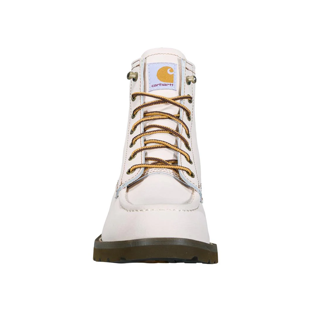 6" Wedge Unlined Natural Soft-Toe Boot Off White - Image 4