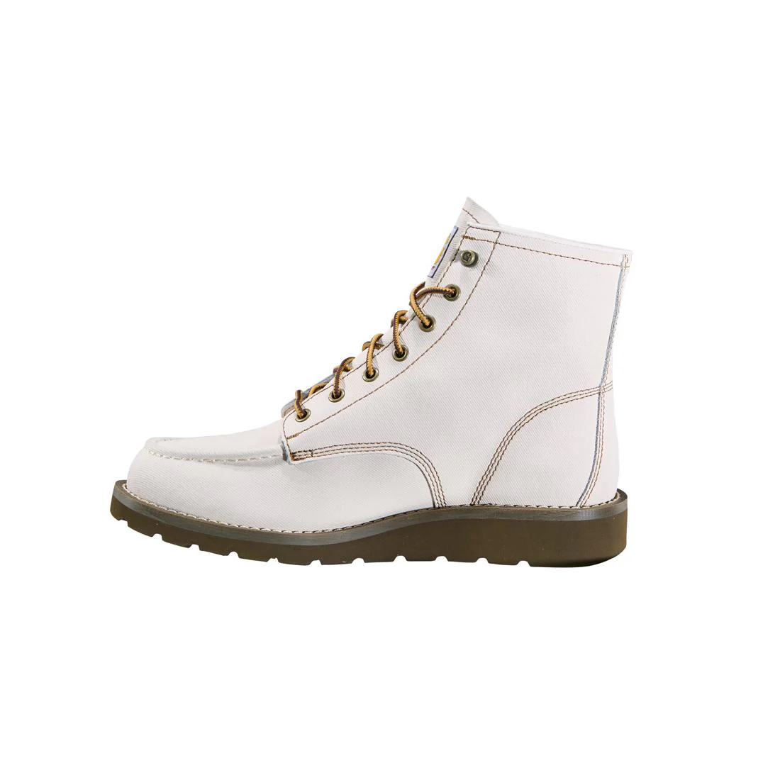 6" Wedge Unlined Natural Soft-Toe Boot Off White - Image 6