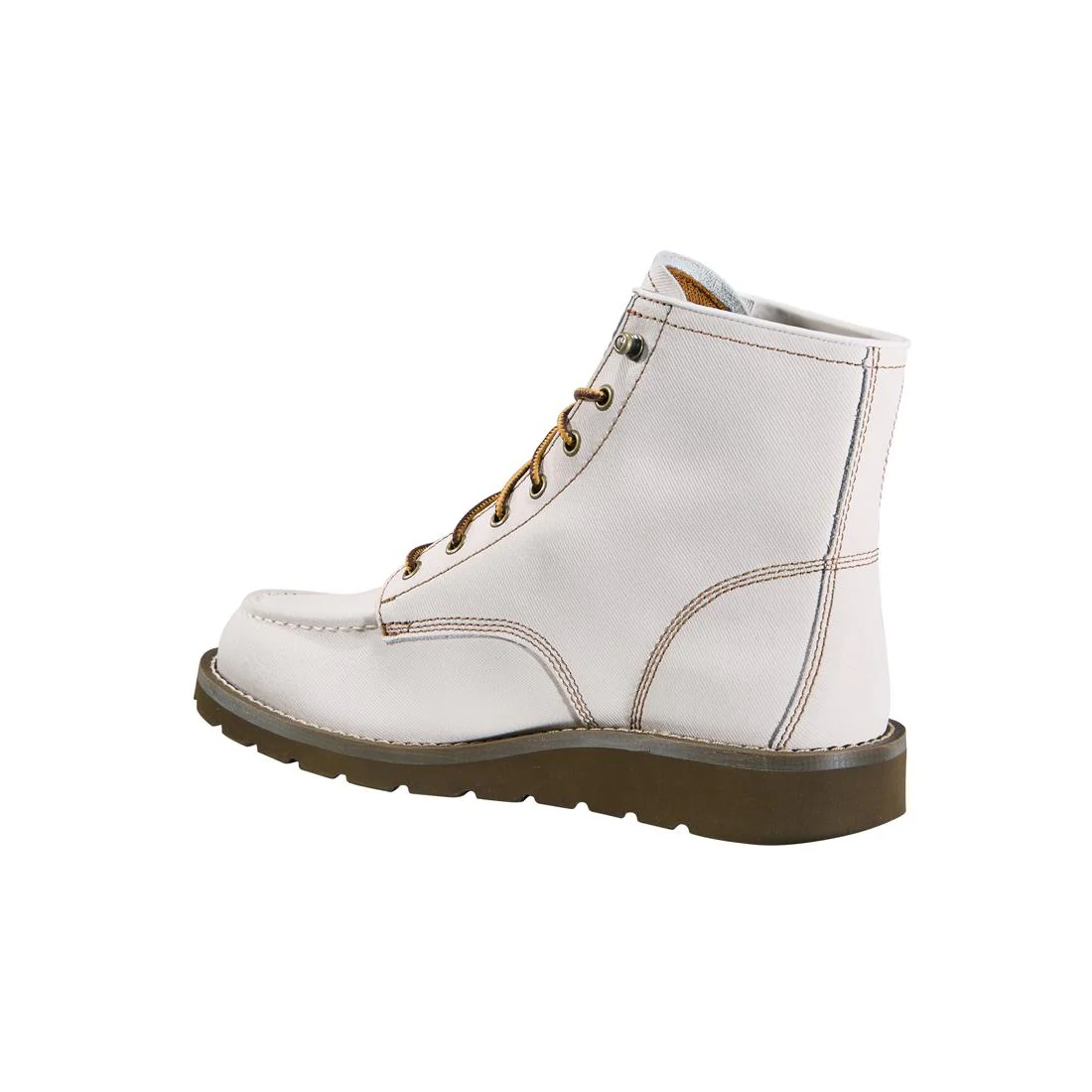6" Wedge Unlined Natural Soft-Toe Boot Off White - Image 7
