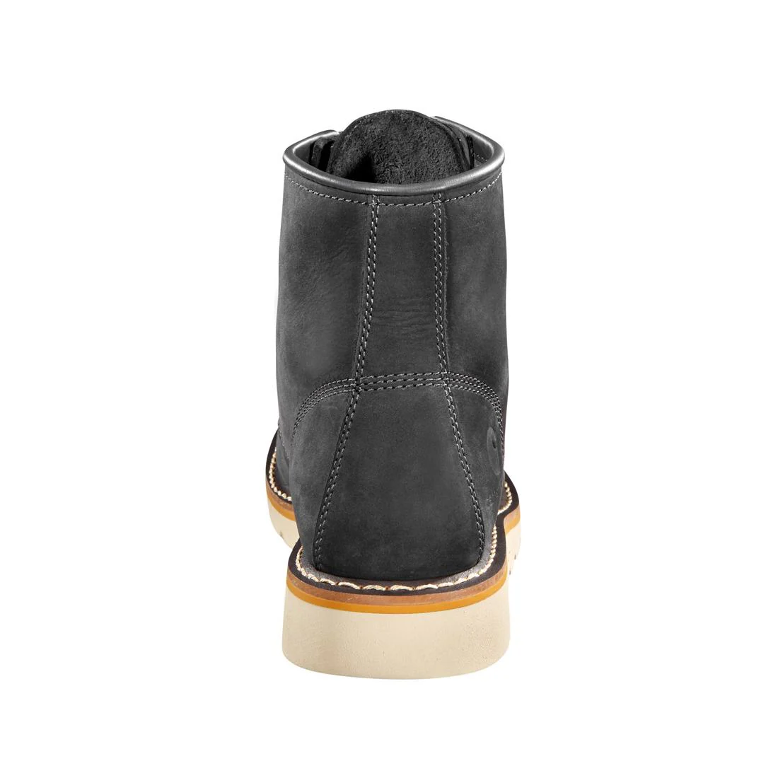 6" Women's Moc Toe Wedge Soft Toe Boot Dark Grey - Image 5