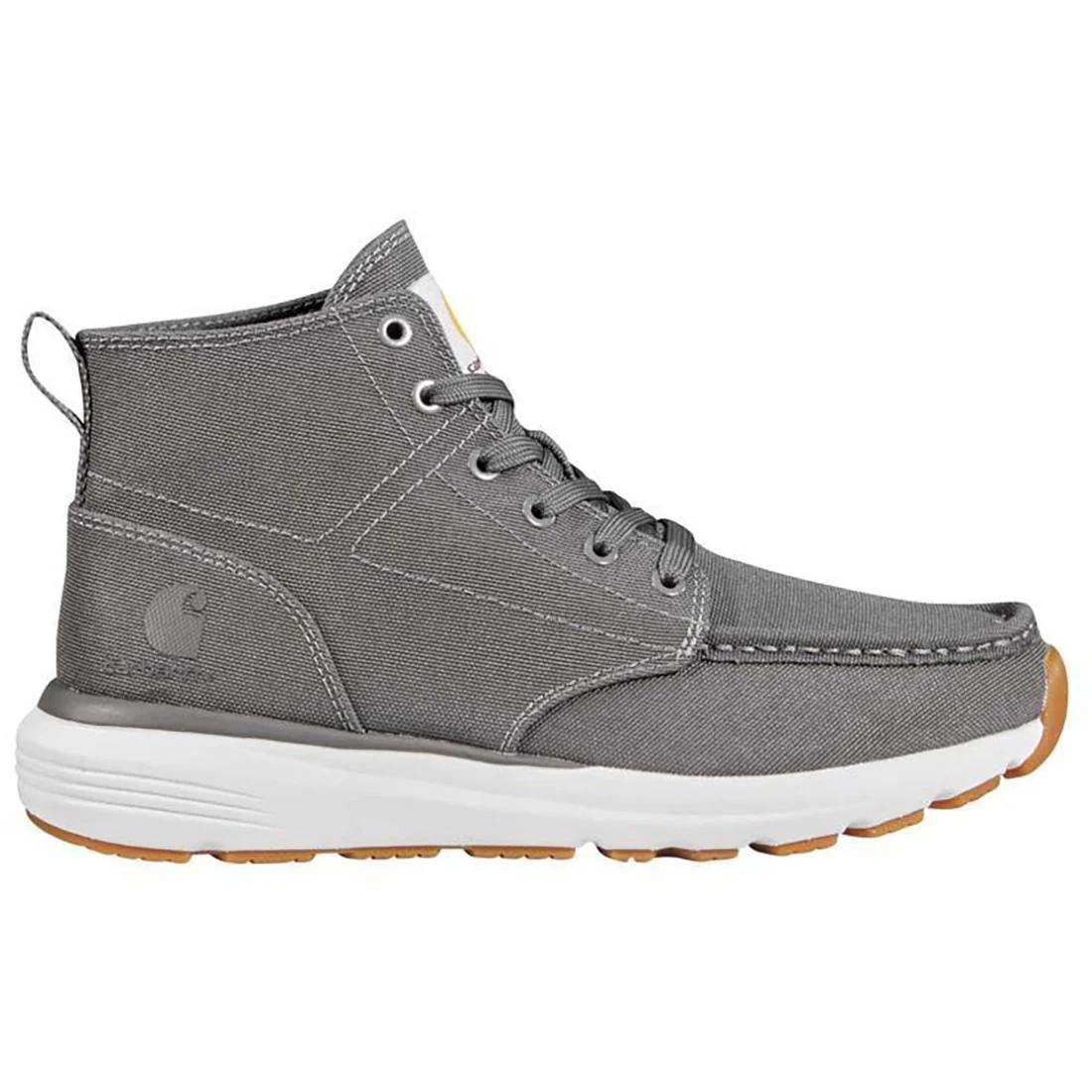 5" Women's Haslett Moc Toe Canvas Soft-Toe Chukka Grey