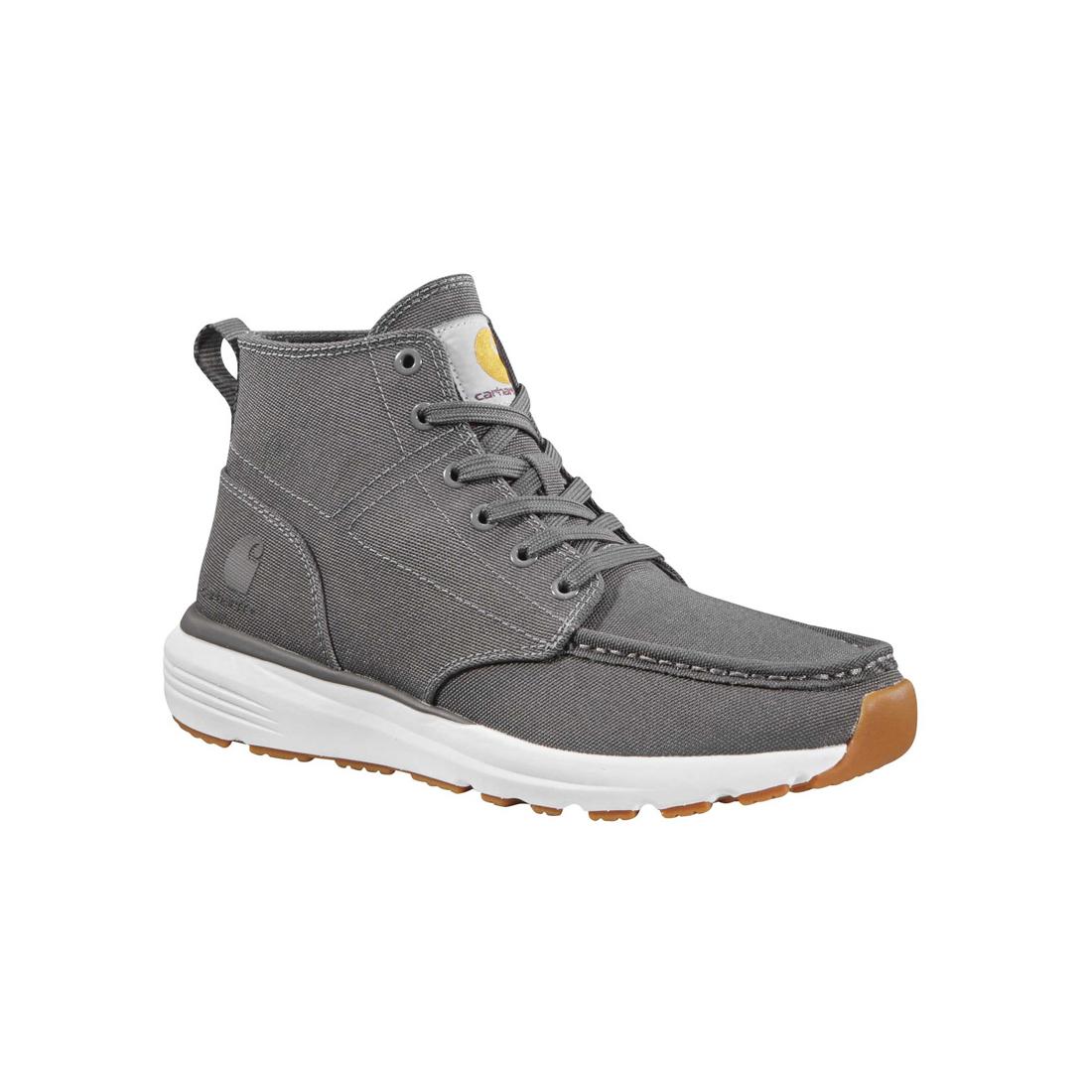 5" Women's Haslett Moc Toe Canvas Soft-Toe Chukka Grey - Image 2