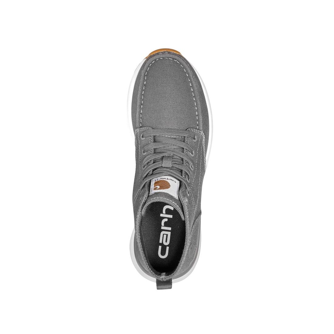 5" Women's Haslett Moc Toe Canvas Soft-Toe Chukka Grey - Image 8