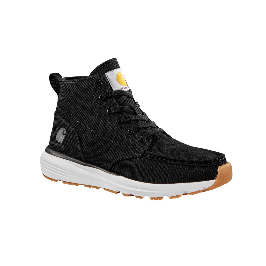 5" Women's Haslett Moc Toe Canvas Soft-Toe Chukka Black - Image 2