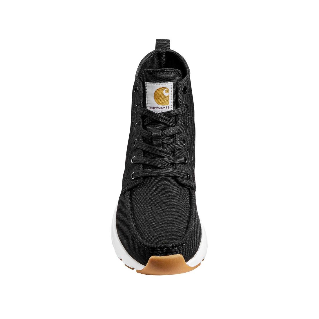 5" Women's Haslett Moc Toe Canvas Soft-Toe Chukka Black - Image 4