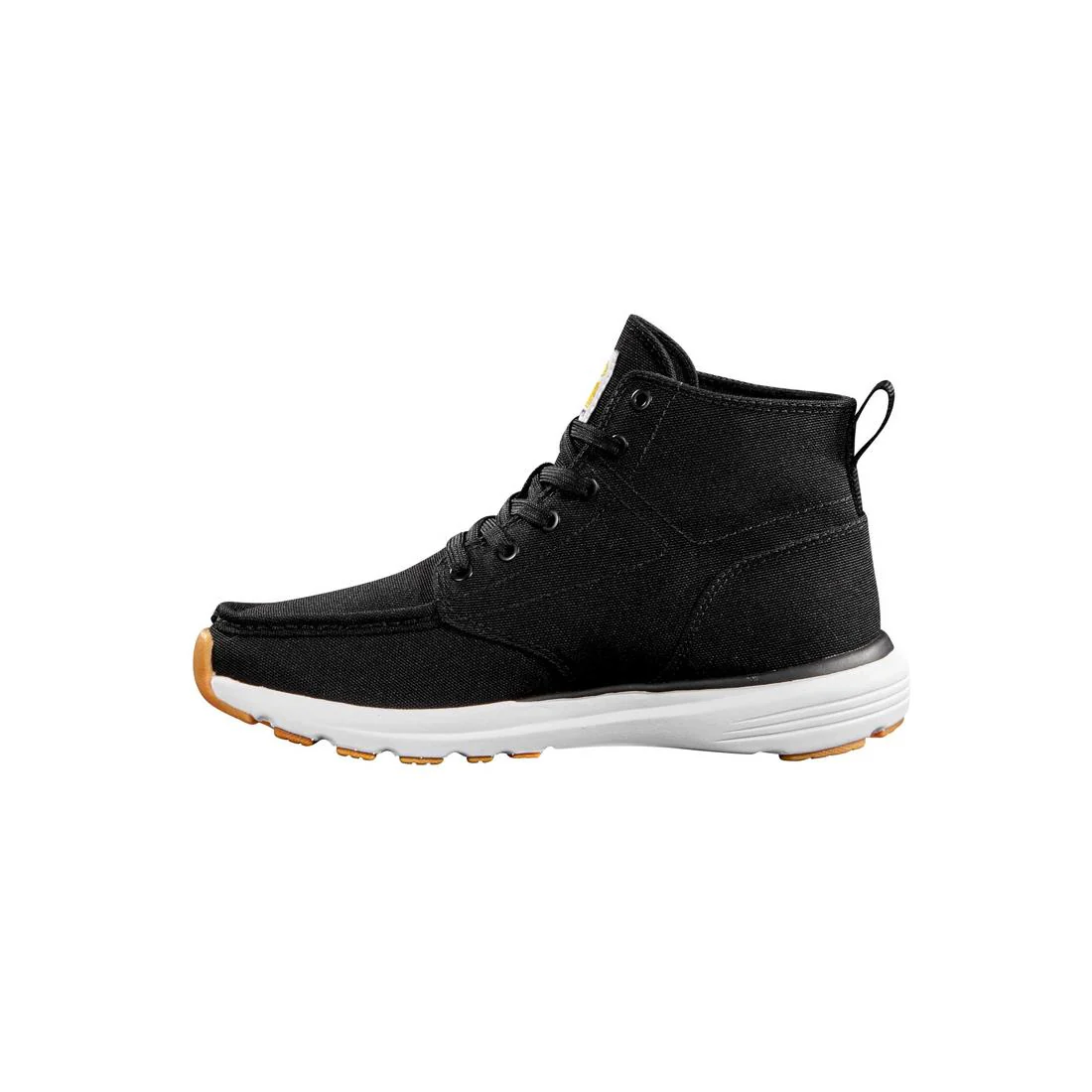 5" Women's Haslett Moc Toe Canvas Soft-Toe Chukka Black - Image 6