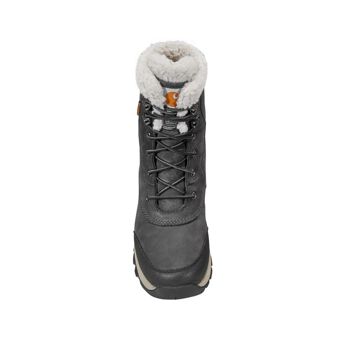 8" Women's Pellston Waterproof Insulated Winter Soft Toe Boot Dark Grey - Image 4