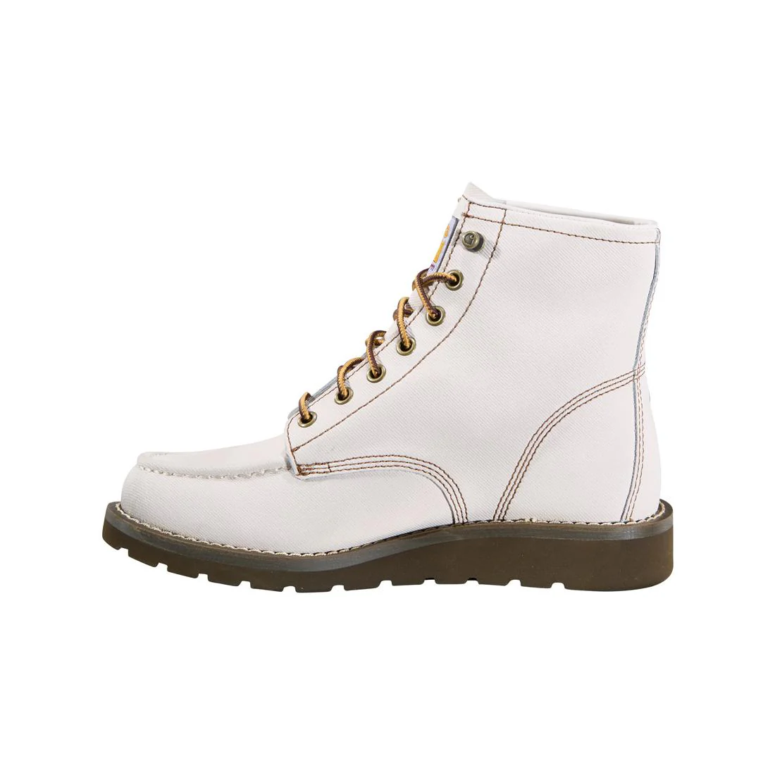 6" Women’s Wedge Unlined Soft-Toe Boot Off White - Image 6