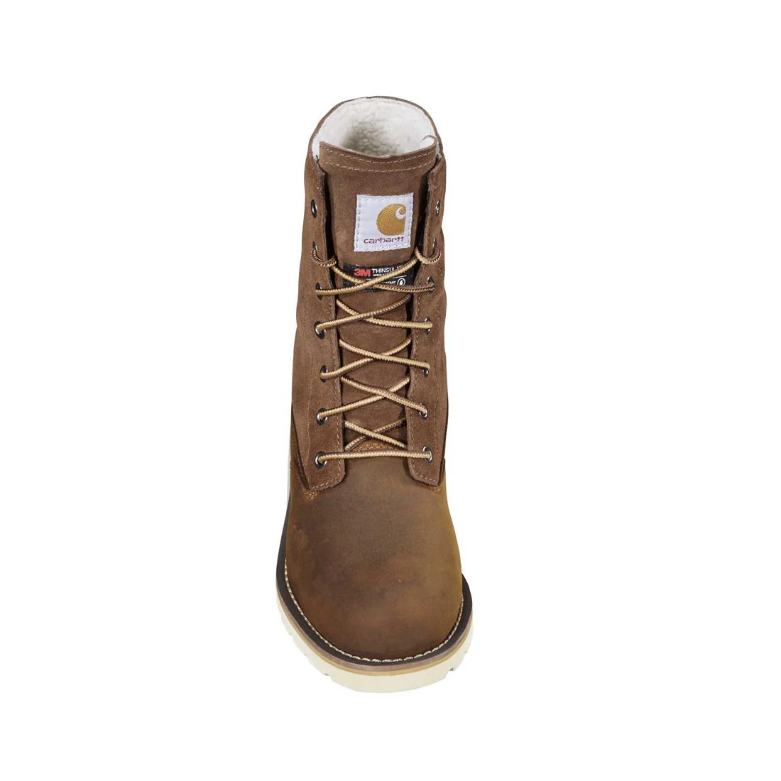 8" Women's Waterproof Sherpa Lined Fold Down Winter Wedge Soft Toe Boot Brown - Image 4