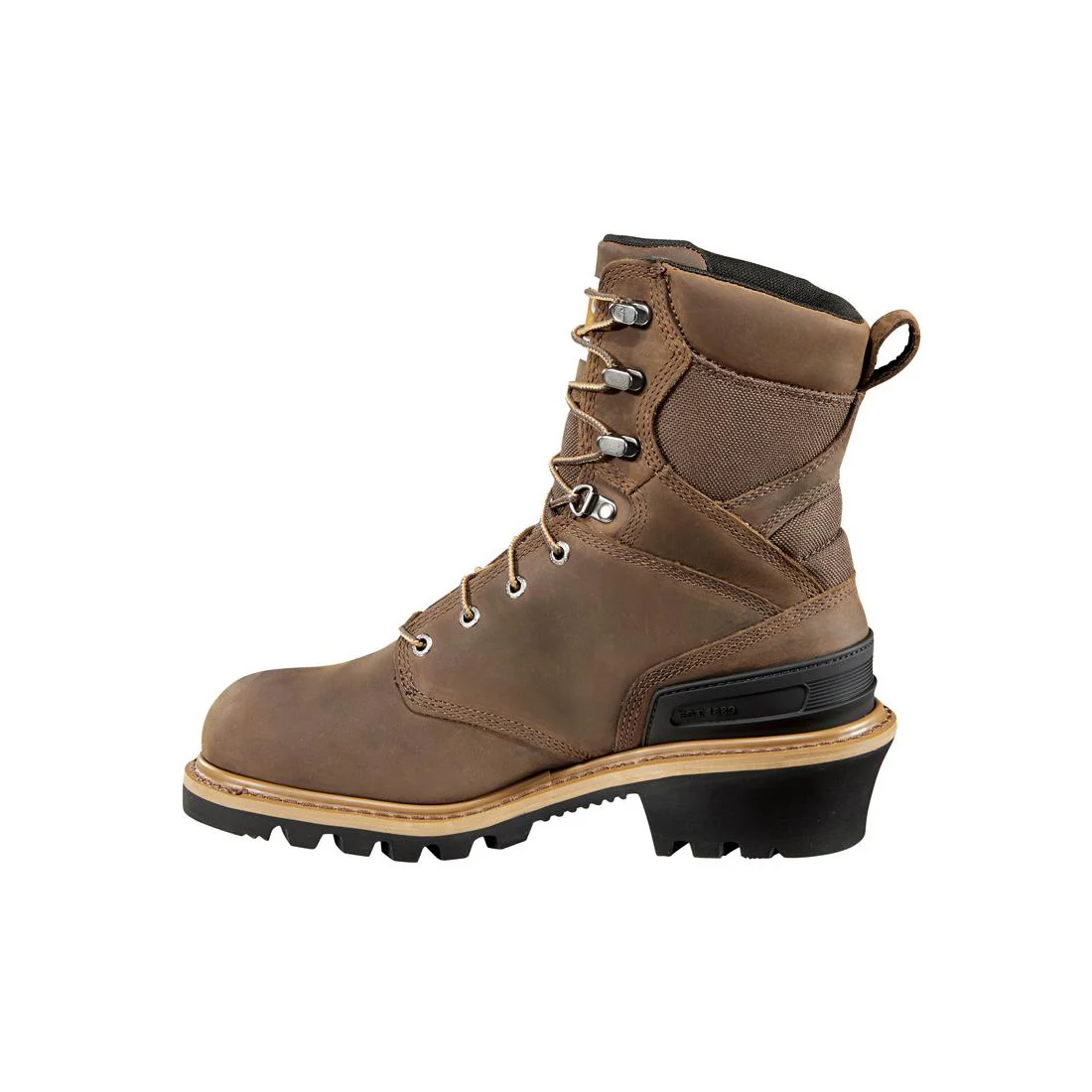 8" Waterproof Climbing Logger Composite Toe Work Boot Brown - Image 5