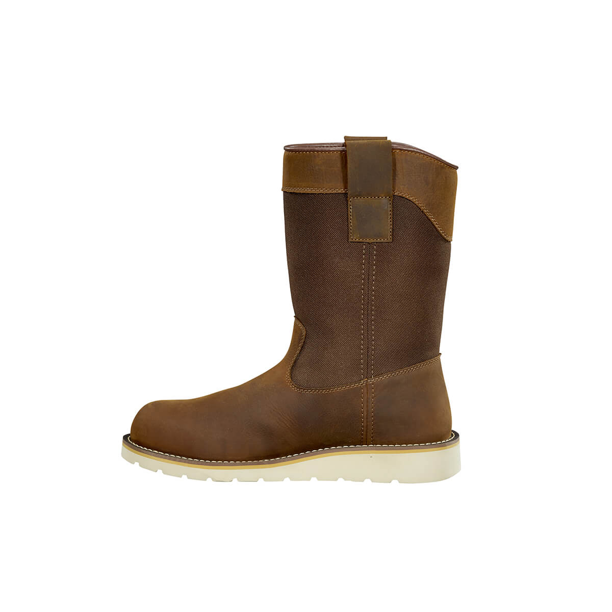 10" Wellington Soft-Toe Waterproof Wedge Pull-On Boot Brown - Image 6