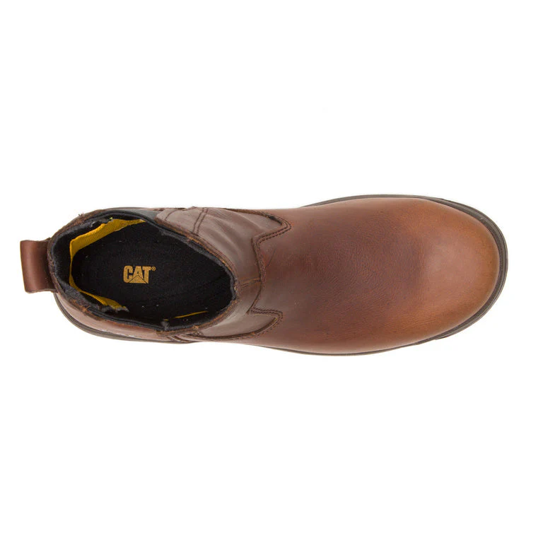 Abbey Women’s Steel-Toe Chelsea Work Boot Brown - Image 4