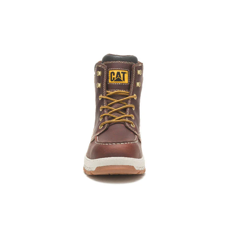 Impact Composite-Toe Waterproof Work Boot Red Brown - Image 4