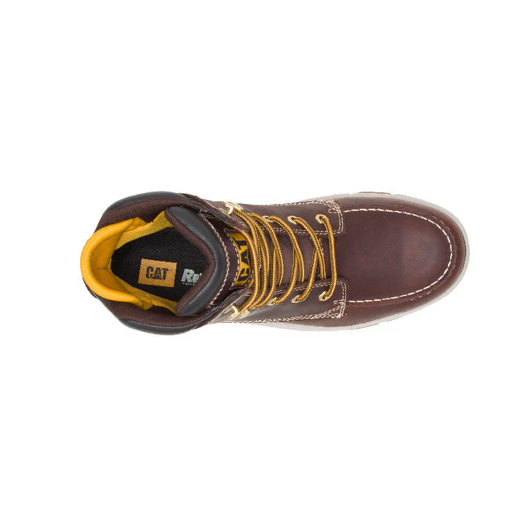 Impact Composite-Toe Waterproof Work Boot Red Brown - Image 6