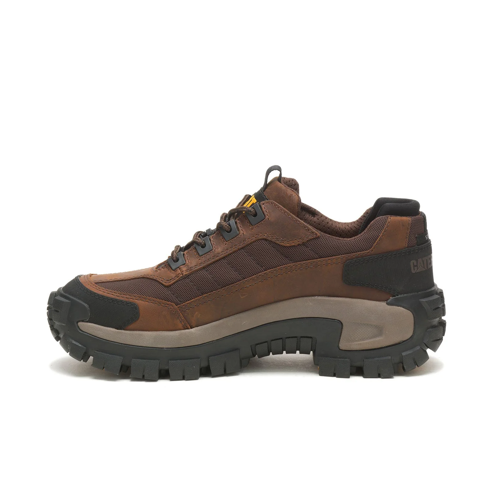 Invader Steel-Toe Work Shoe Dark Brown - Image 4
