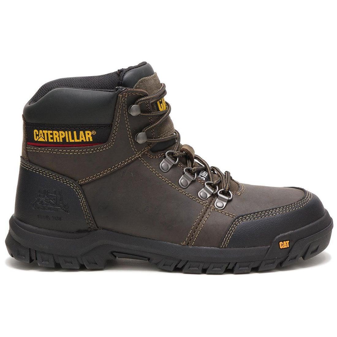 Outline Steel-Toe Work Boot Brown/Black