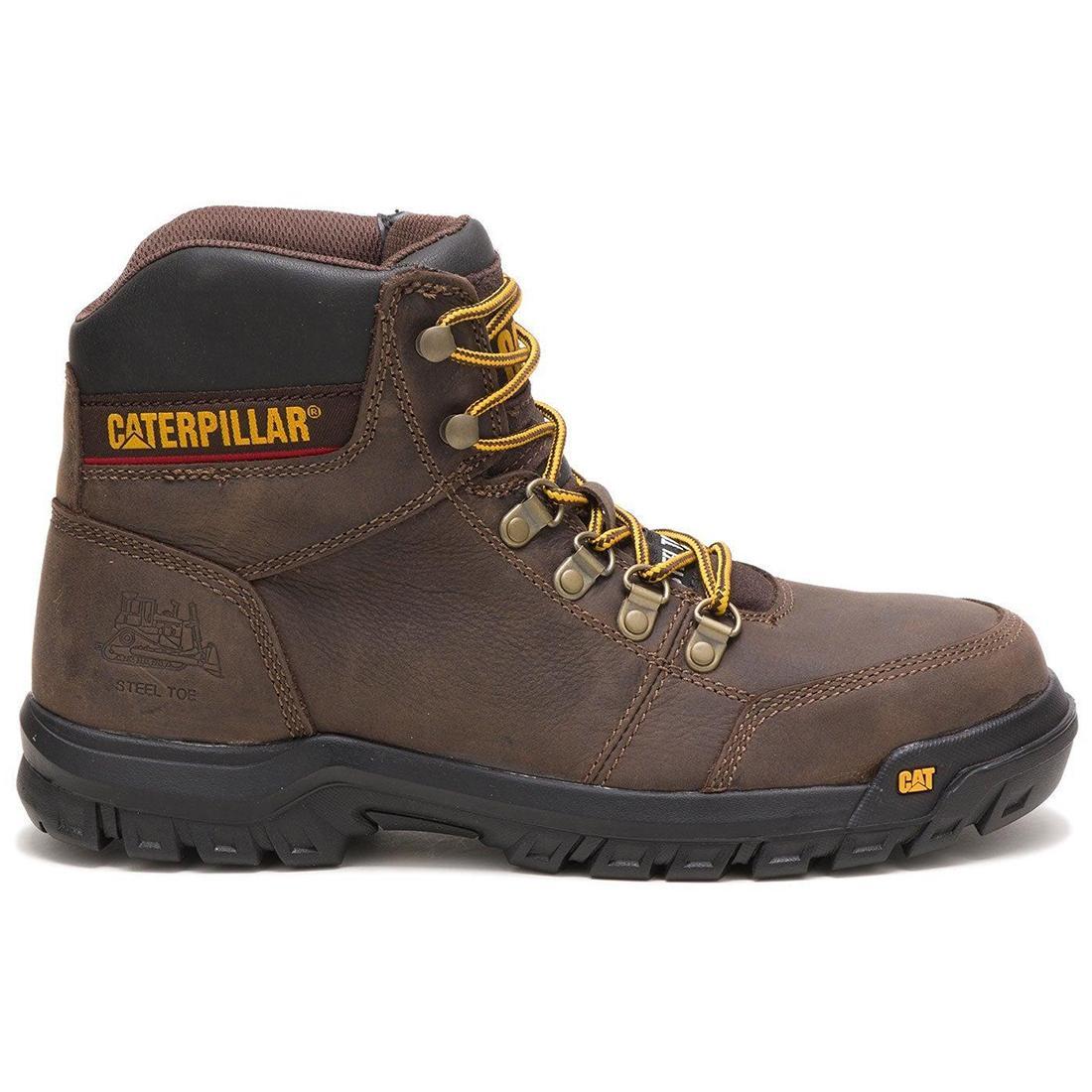 Outline Steel-Toe Work Boot Brown