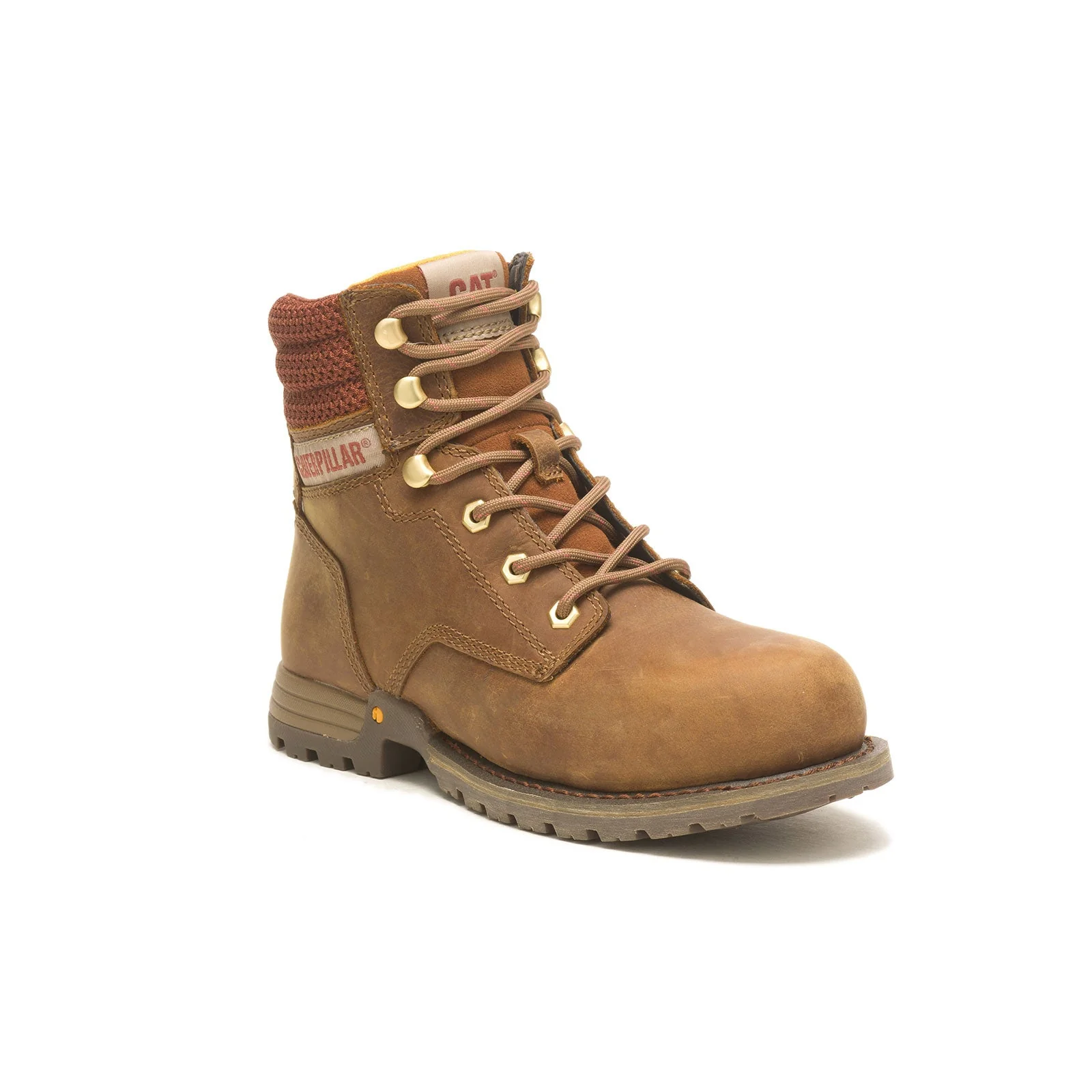 Paisley 6 Inch Women’s Steel-Toe Work Boot Brown - Image 2
