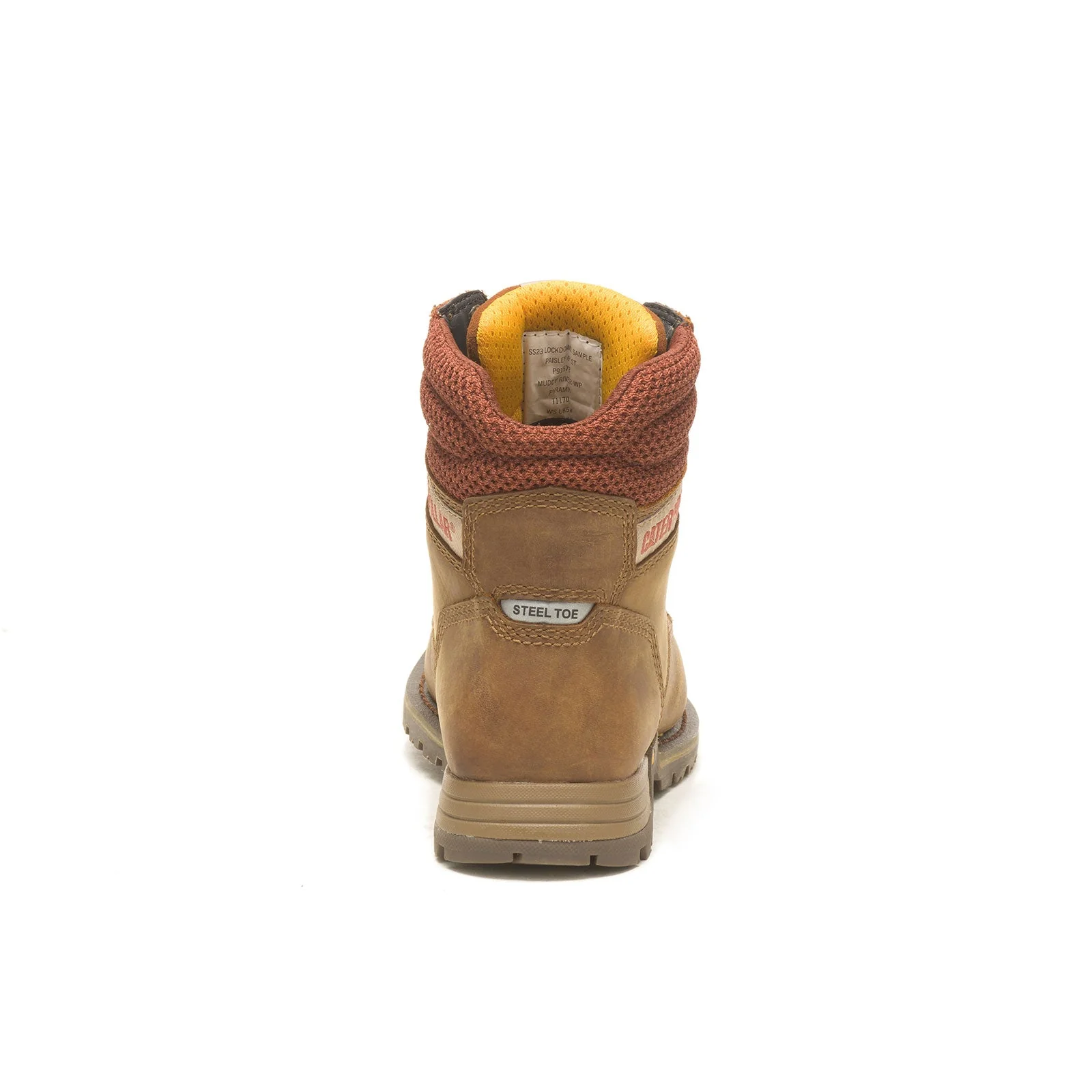 Paisley 6 Inch Women’s Steel-Toe Work Boot Brown - Image 5