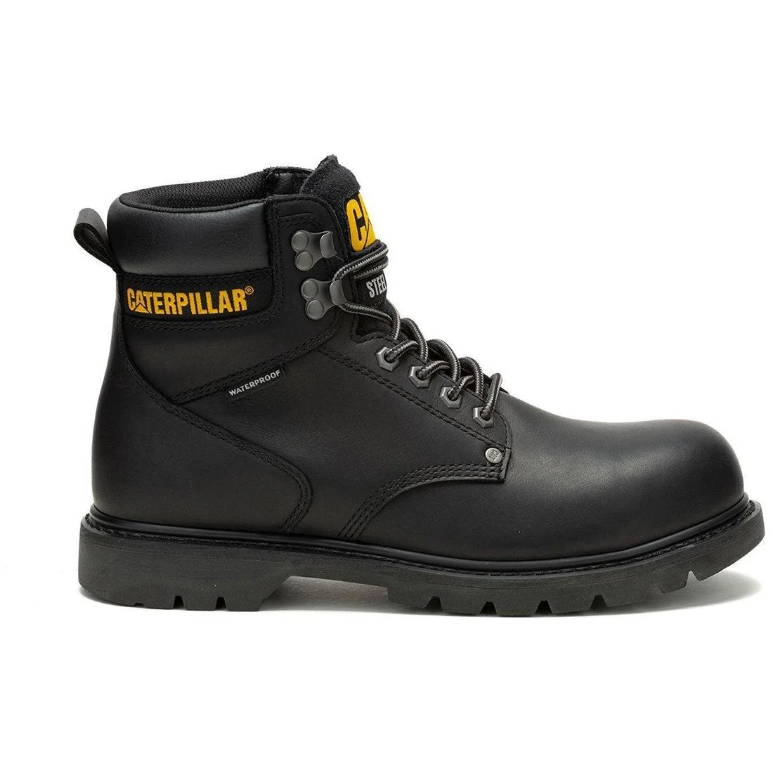 Second Shift Steel-Toe Waterproof Work Boot Black