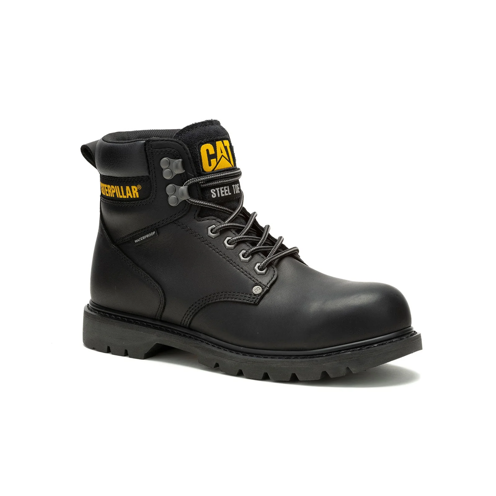 Second Shift Steel-Toe Waterproof Work Boot Black - Image 2