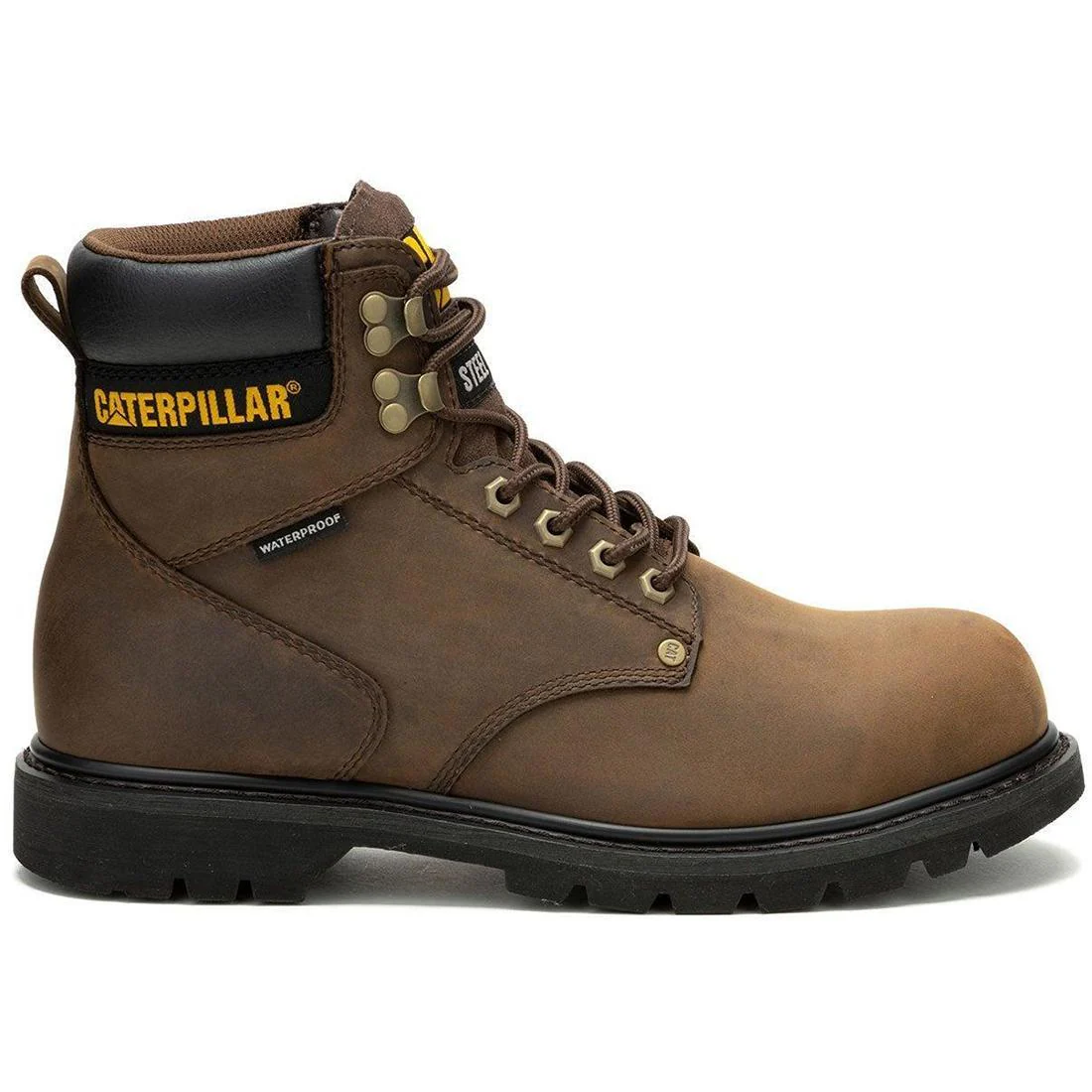 Second Shift Steel-Toe Waterproof Work Boot Dark Brown