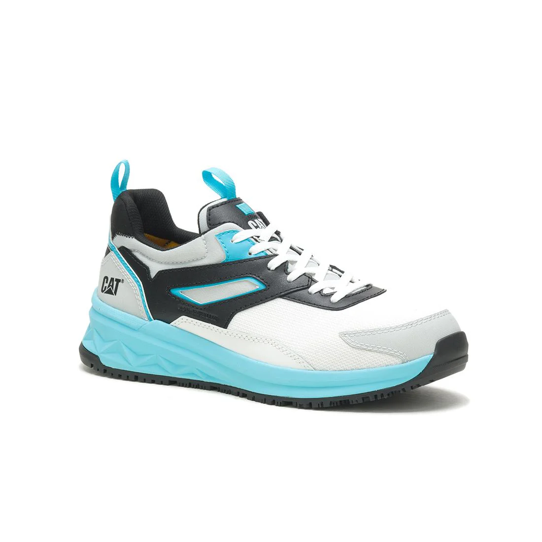 Streamline Runner Composite-Toe Work Shoe White/Blue - Image 2