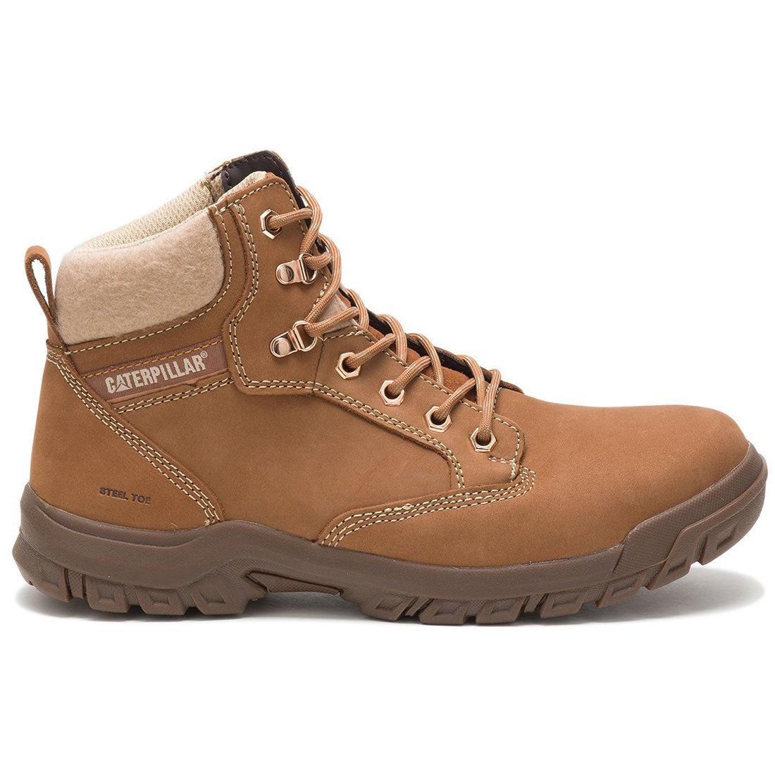 Tess Women’s Steel-Toe Work Boot Brown