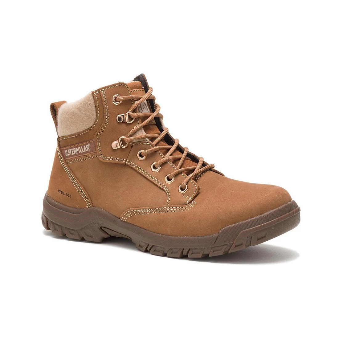 Tess Women’s Steel-Toe Work Boot Brown - Image 4