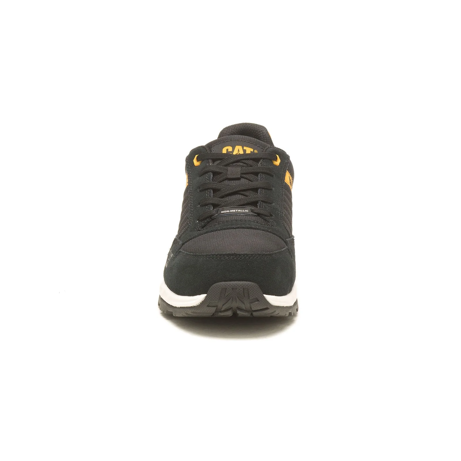 Venward Composite-Toe Work Shoe Black/Cat Yellow - Image 4