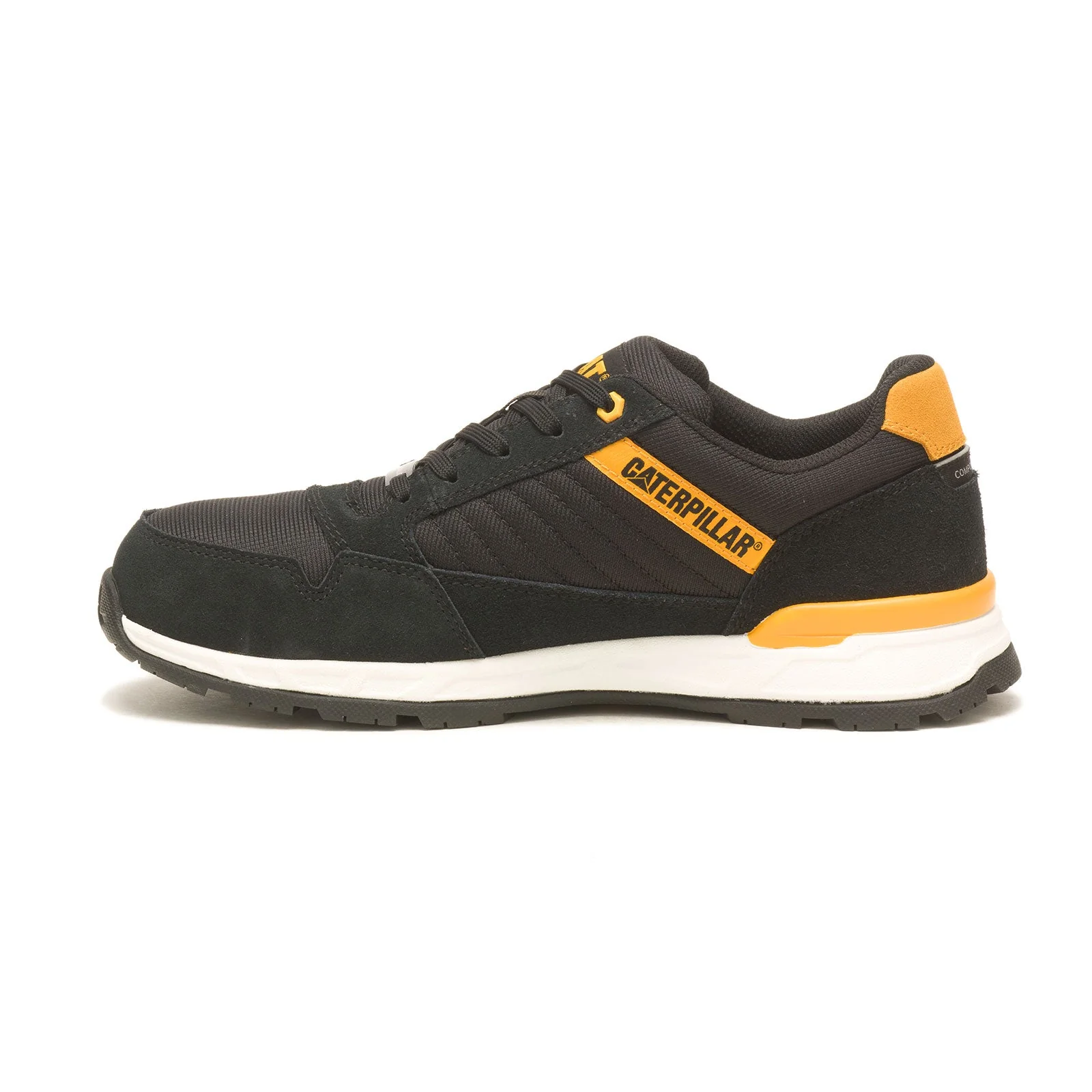 Venward Composite-Toe Work Shoe Black/Cat Yellow - Image 6