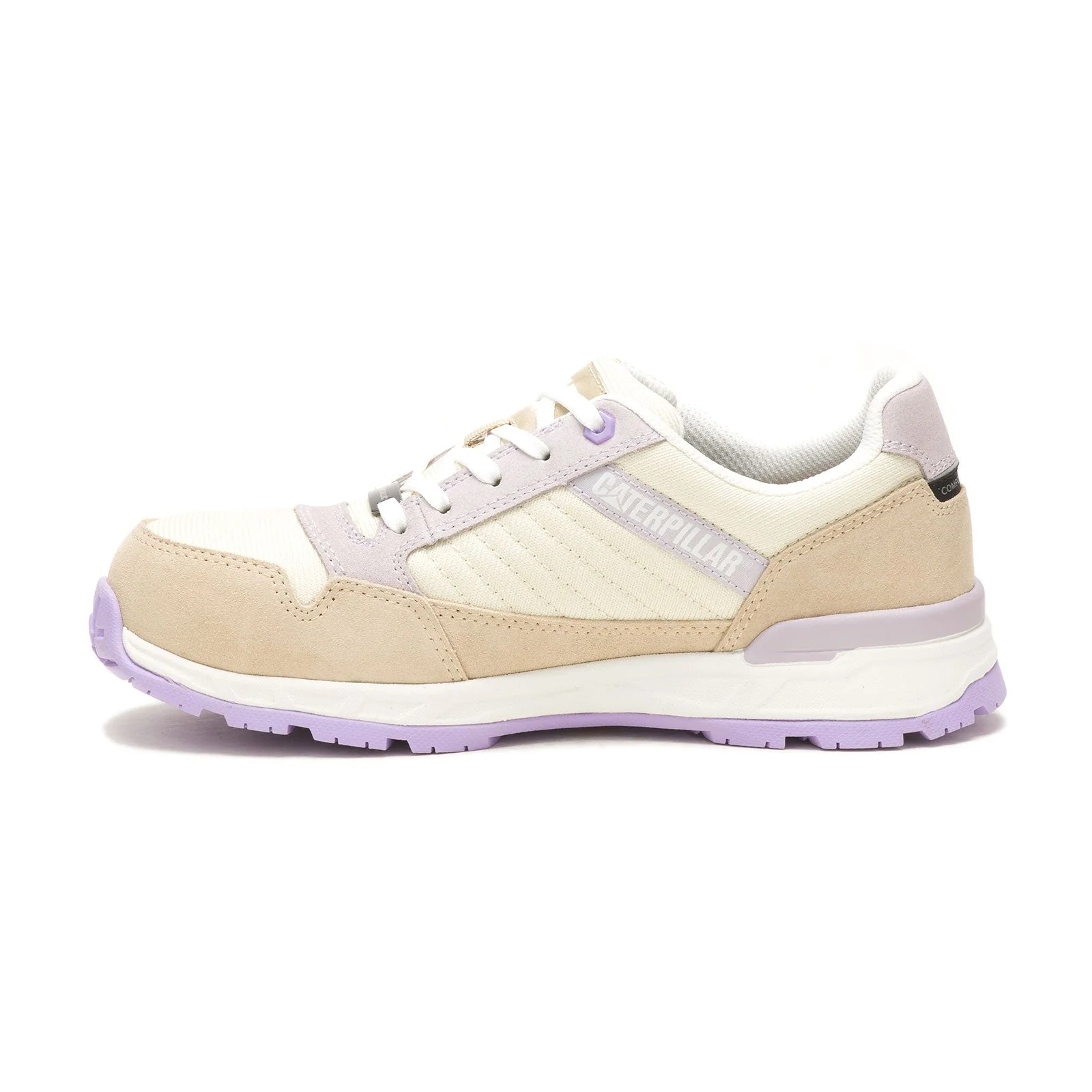 Venward Women’s Composite-Toe Work Shoe Tan/Lilac - Image 6