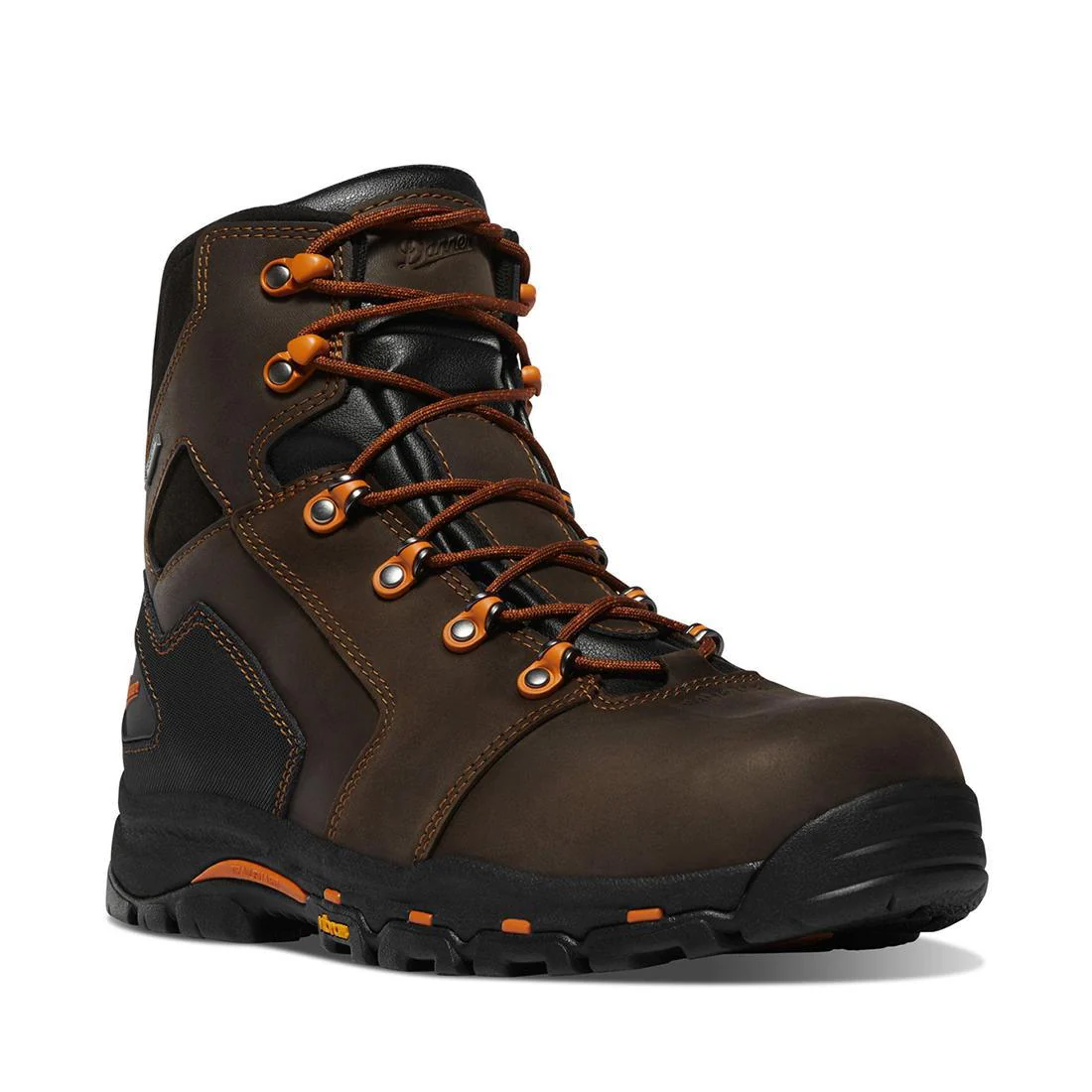 Vicious 6" Nano Toe Work Boot Medium Brown - Image 2