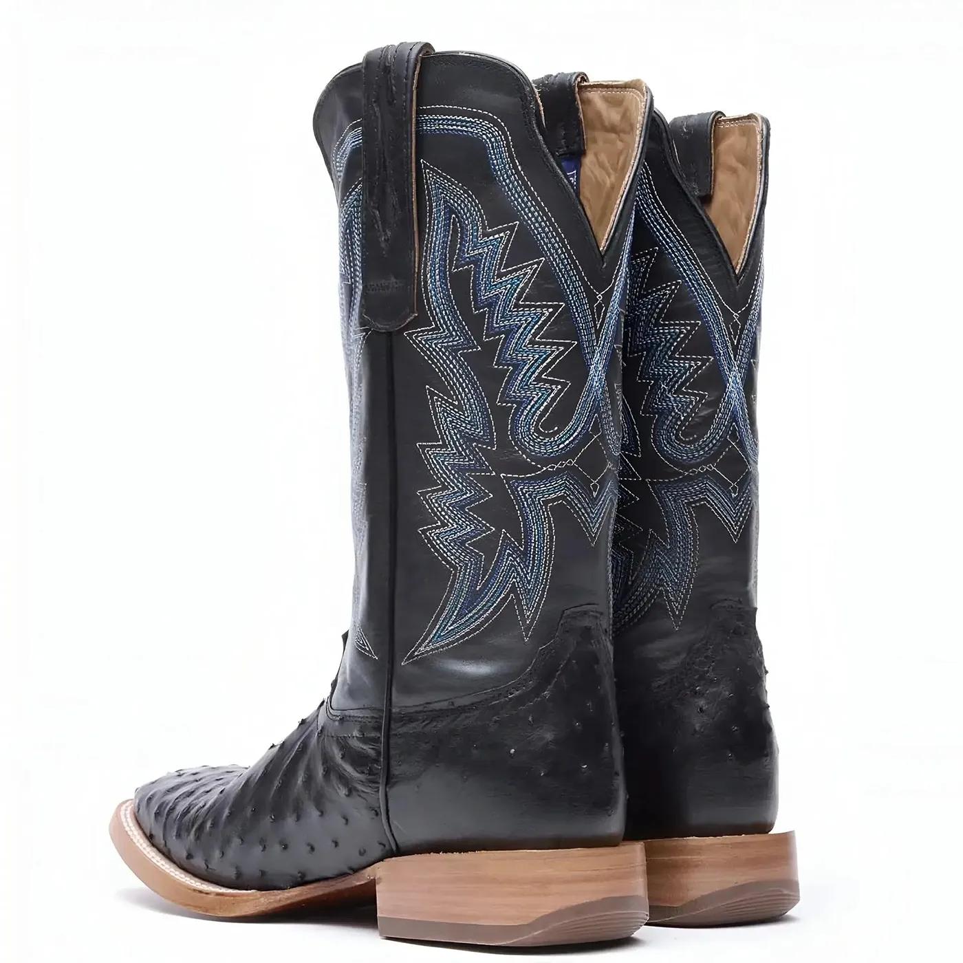PRCA Collection Full-Quill Ostrich Western Boot Black - Image 2