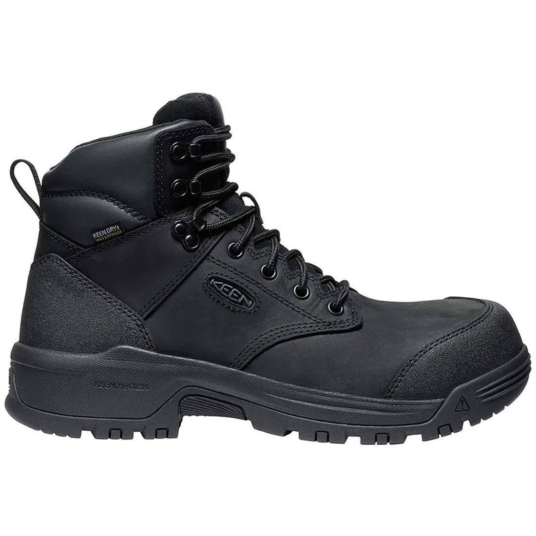 Evanston 6" Carbon-Toe Work Boot Waterproof Black Keen