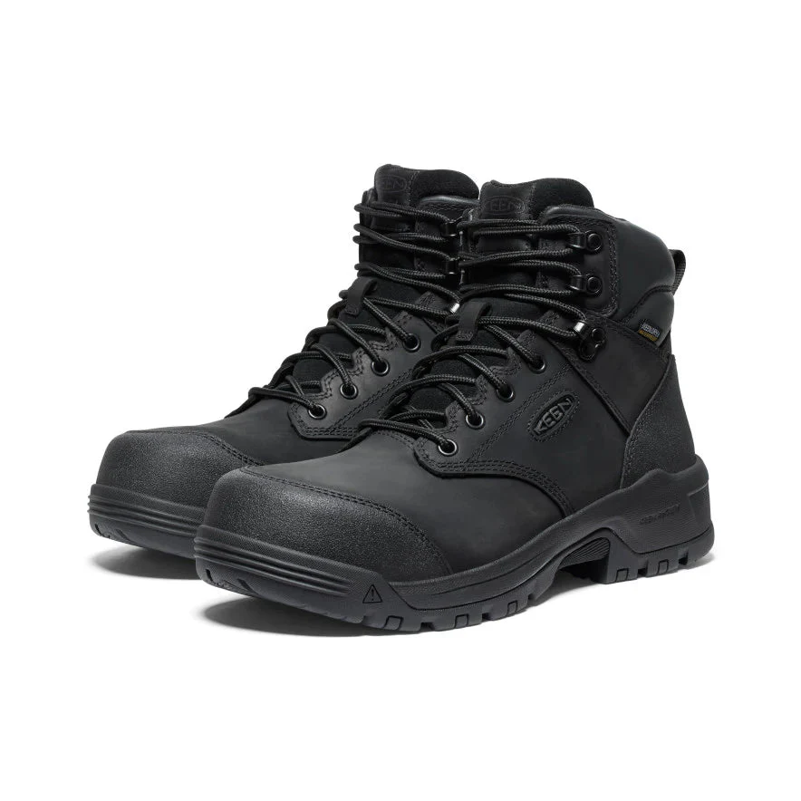 Evanston 6" Carbon-Toe Work Boot Waterproof Black Keen - Image 4