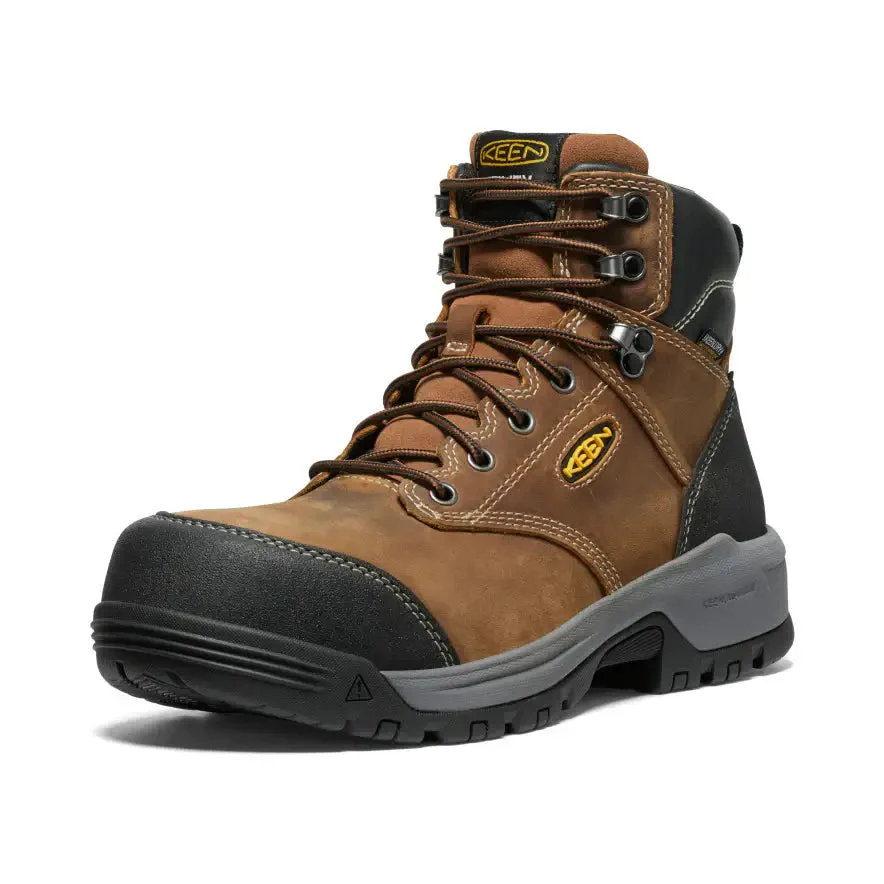 Evanston 6" Carbon-Toe Work Boot Waterproof Brown Keen - Image 2