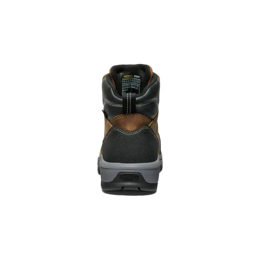 Evanston 6" Carbon-Toe Work Boot Waterproof Brown Keen - Image 5