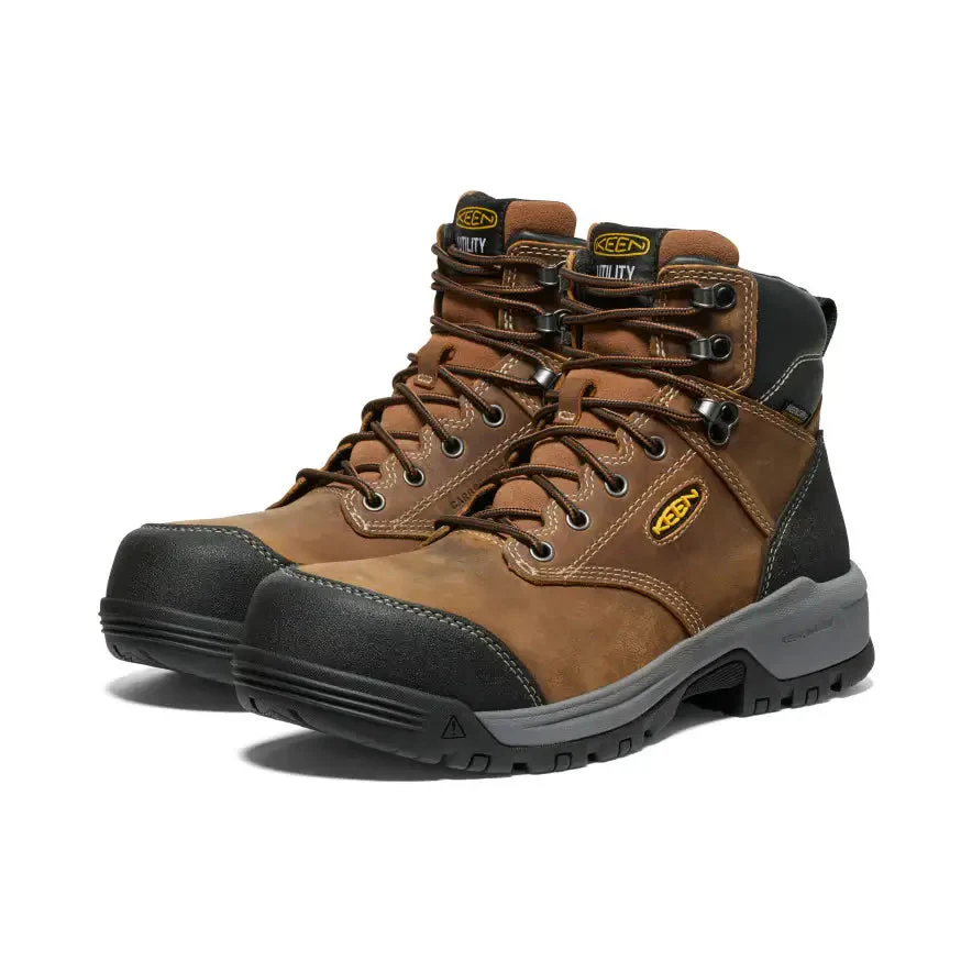 Evanston 6" Carbon-Toe Work Boot Waterproof Brown Keen - Image 6