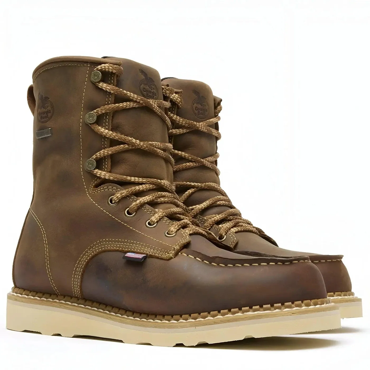 Wedge 8" Waterproof Work Boot Crazy Horse