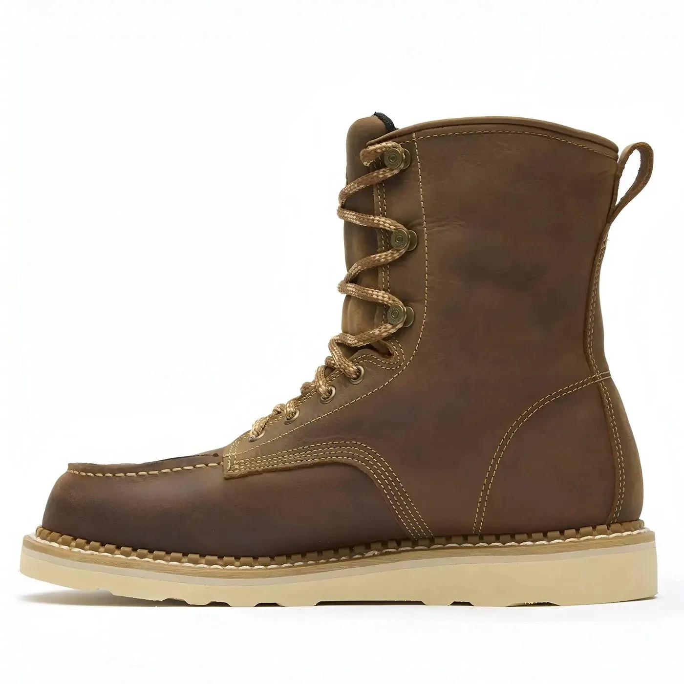 Wedge 8" Waterproof Work Boot Crazy Horse - Image 3