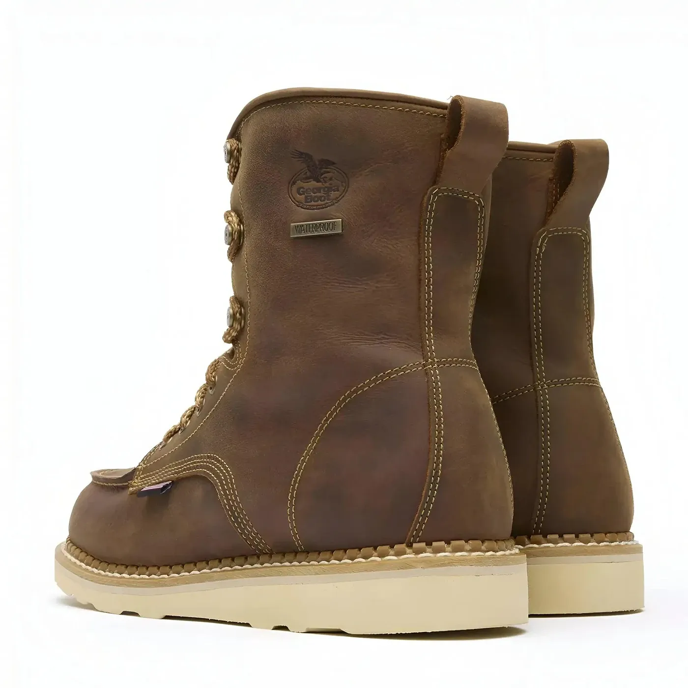 Wedge 8" Waterproof Work Boot Crazy Horse - Image 4