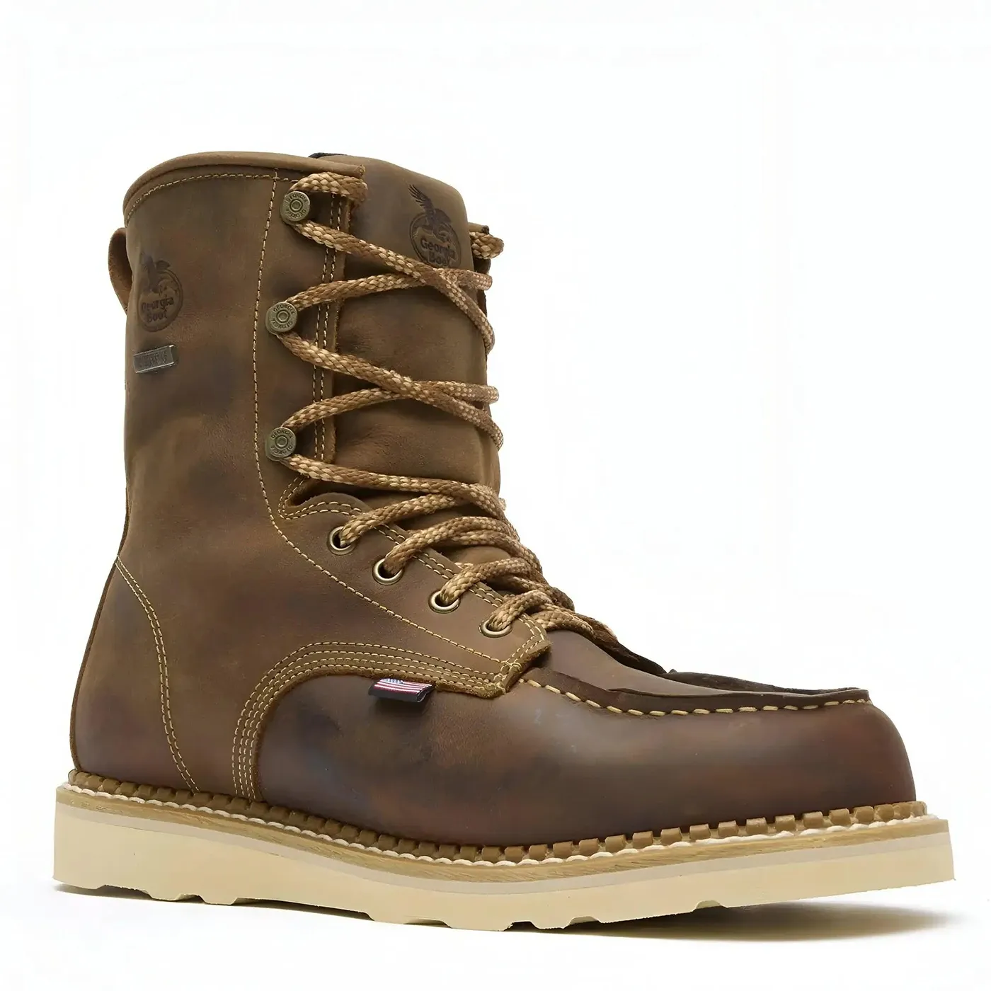 Wedge 8" Waterproof Work Boot Crazy Horse - Image 6
