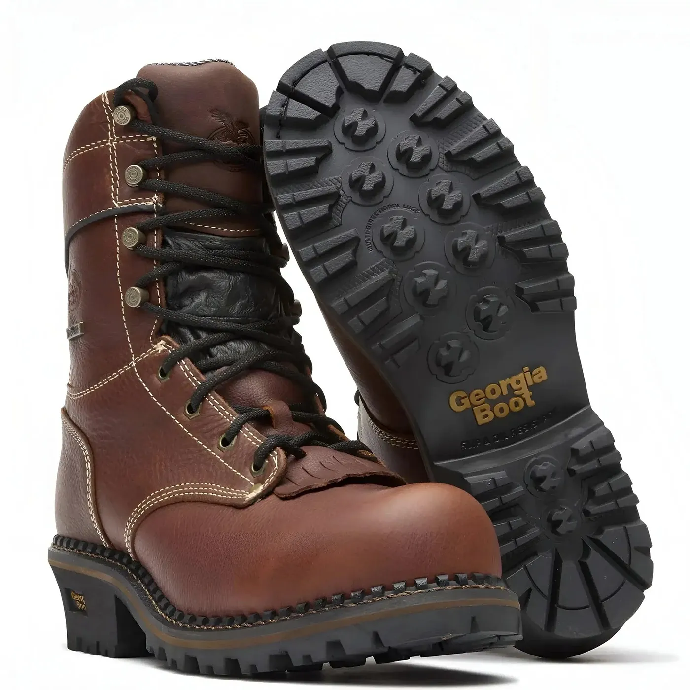 AMP LT Logger Composite Toe Waterproof Work Boot Brown - Image 5