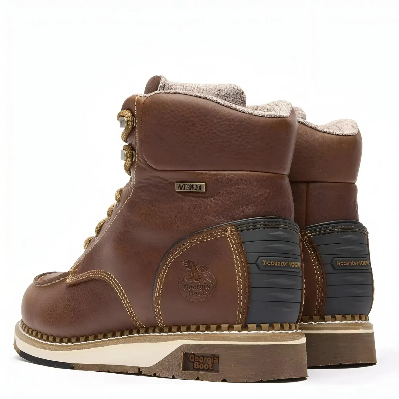 AMP LT Wedge Waterproof Moc-Toe Work Boot - Image 4