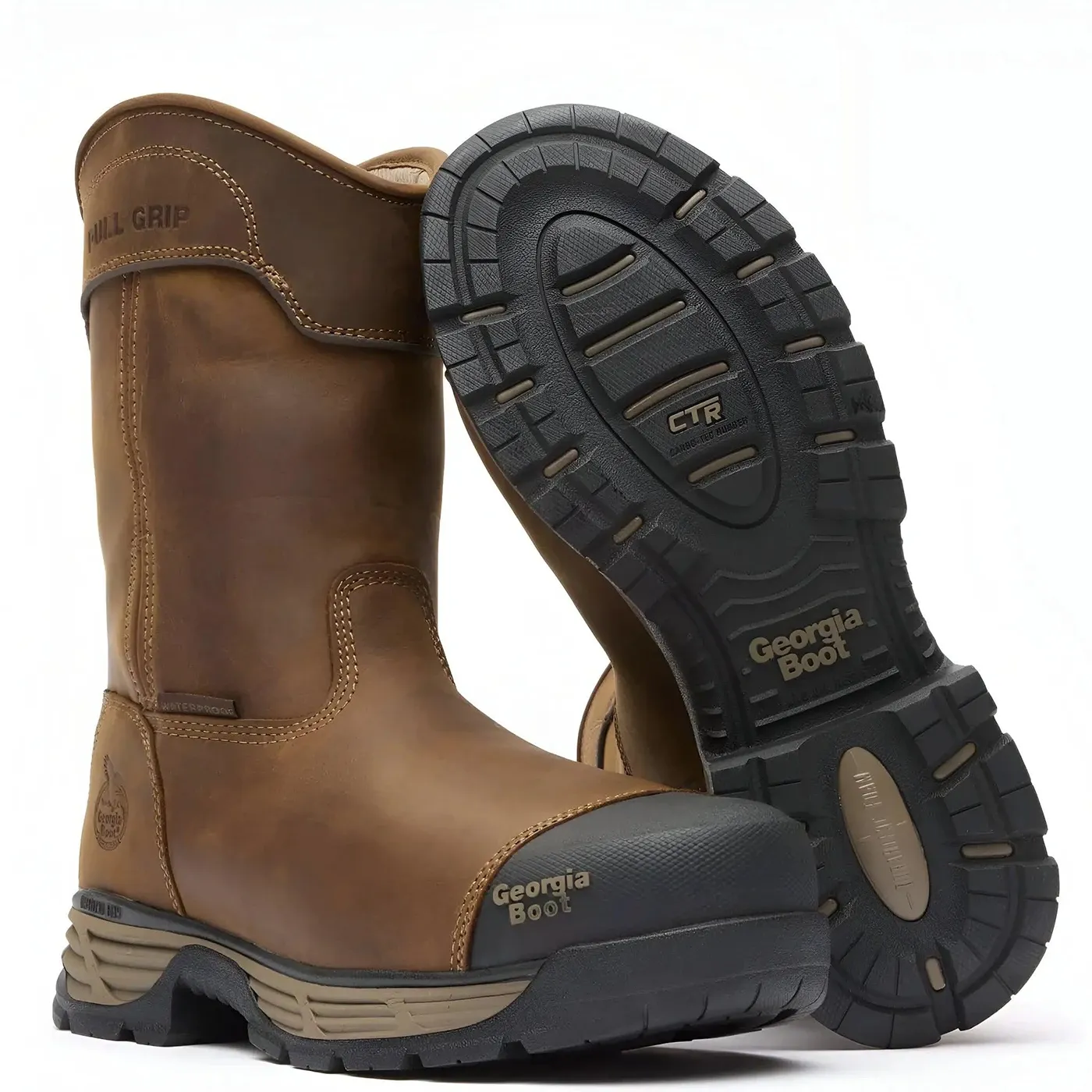 Durablend Edge 10" Waterproof Alloy Toe Pull On Work Boot - Image 5