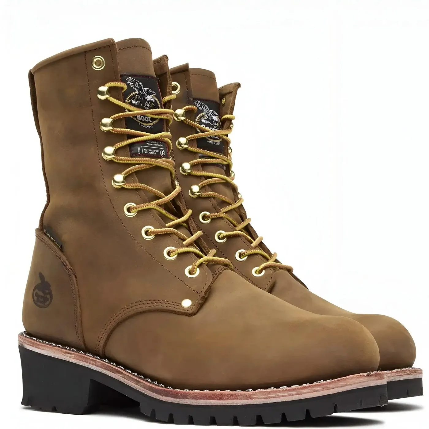 Steel Toe Waterproof 400G Insulated Logger Work Boot