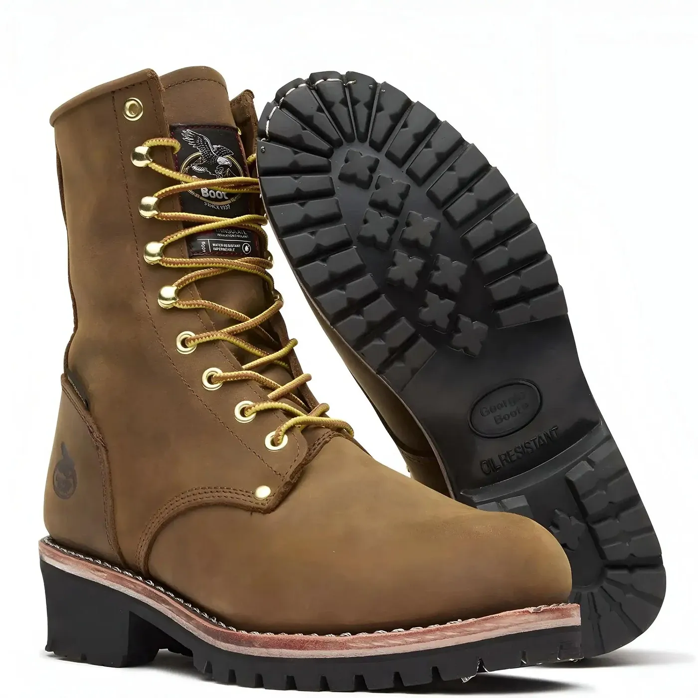 Steel Toe Waterproof 400G Insulated Logger Work Boot - Image 5