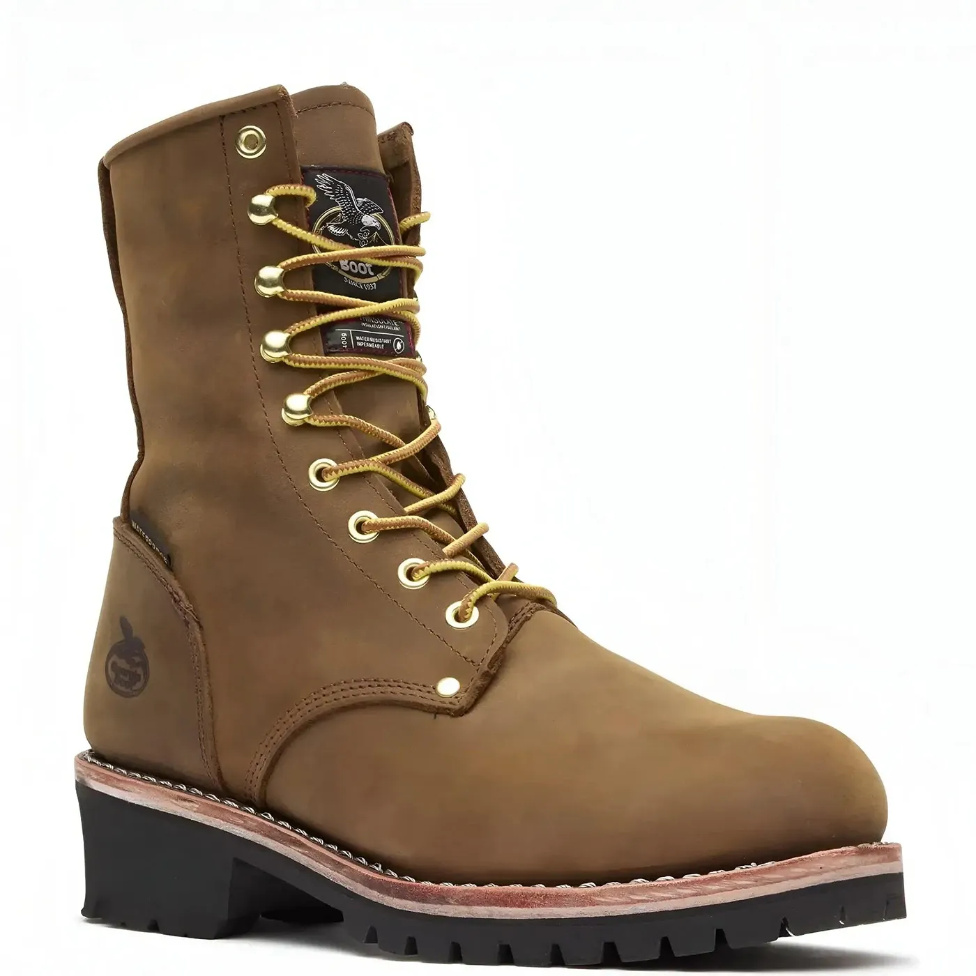 Steel Toe Waterproof 400G Insulated Logger Work Boot - Image 6