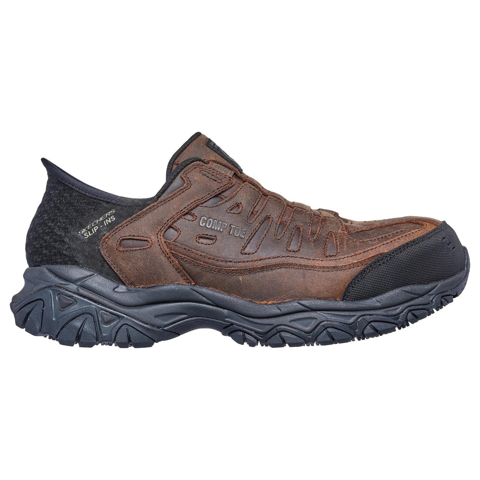 Holdredge Ryker Composite Toe Work Shoe Brown